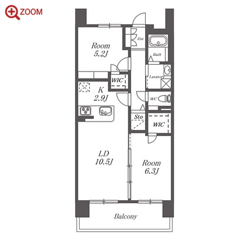 S-RESIDENCE茶屋ヶ坂East 間取り