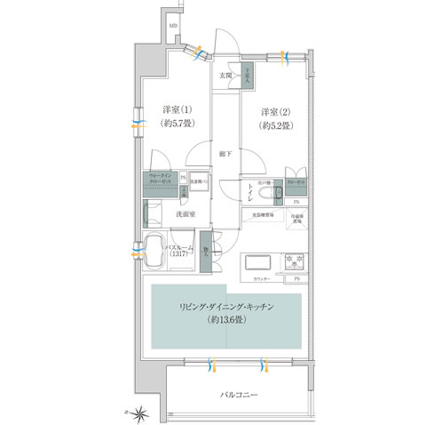 オープンレジデンシア名古屋AVENUE 間取り