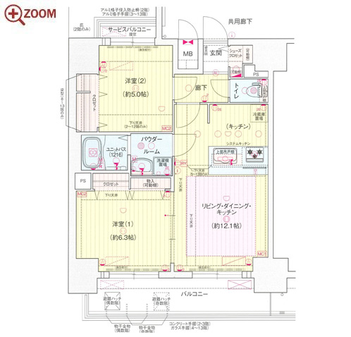 プレサンスTHE新栄 間取り