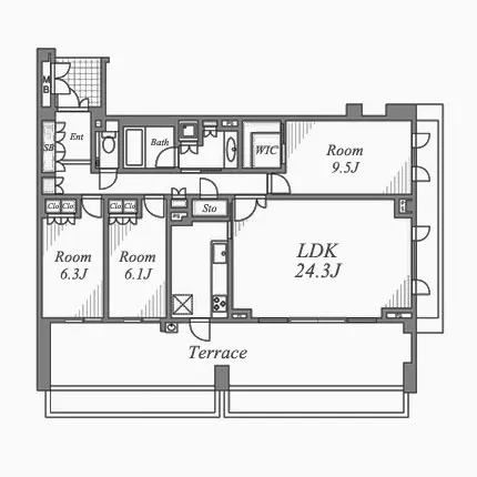 アネシア本山 THE GRAND RESIDENCE 間取り