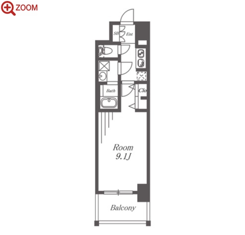 S-RESIDENCE鶴舞Ⅱ 間取り