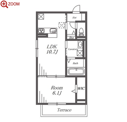 D-room名駅 E棟 間取り