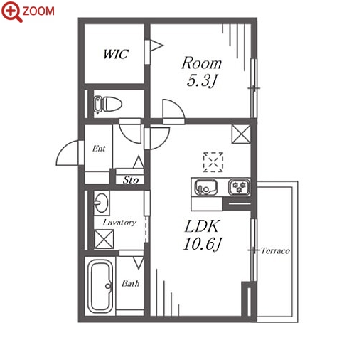 D-room名駅 E棟 間取り