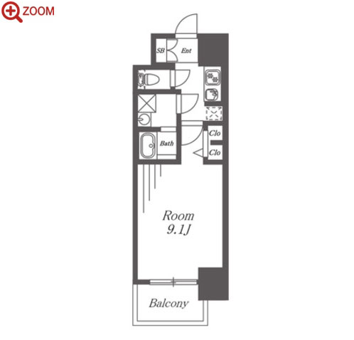 S-RESIDENCE名駅WEST 間取り