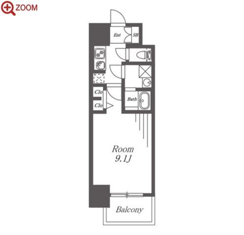 S-RESIDENCE名駅WEST 間取り