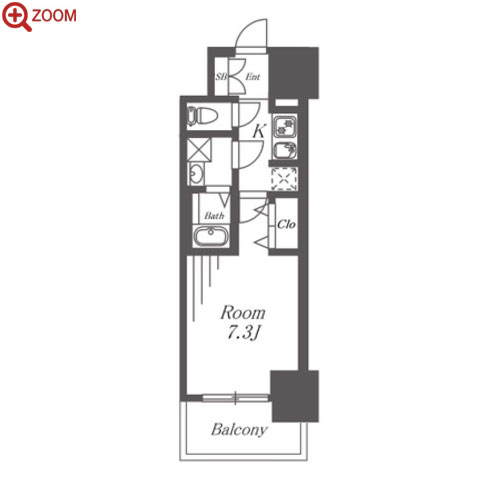 S-RESIDENCE池下駅前 間取り