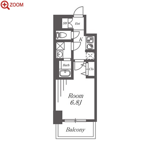 S-RESIDENCE鶴舞駅前 間取り