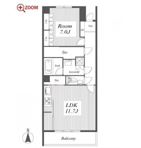 KIYOZUMI FLAT 間取り