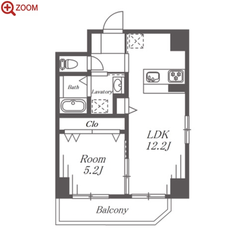 THE RESIDENCE SHINSAKAE 間取り