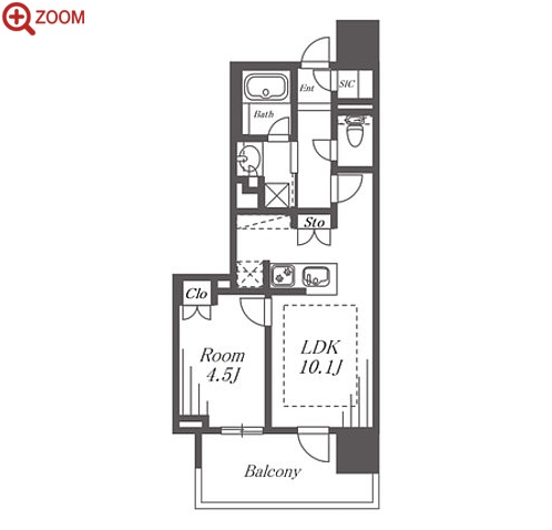 オープンレジデンシア金山ザ・プレイス 間取り