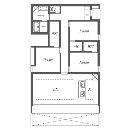 HARVEY RESIDENCE日和 間取り