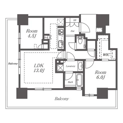 プラウドタワー久屋大通公園南 間取り