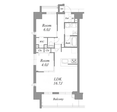 プレサンスロジェ庄内通駅前 間取り