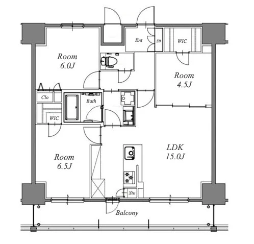 S-RESIDENCE高岳ardent 間取り