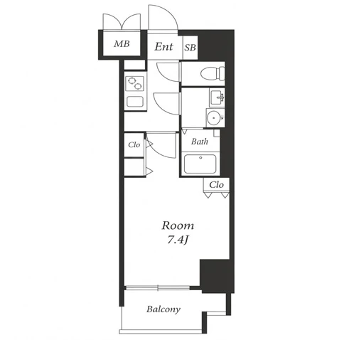 S-RESIDENCE高岳駅前awake 間取り