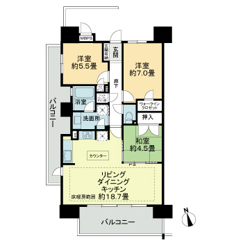 ライオンズプレティナレジデンス 間取り
