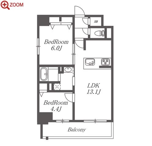 S-RESIDENCE高岳clarity(クラリティ) 間取り