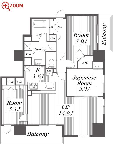 ナゴヤセンタータワー 間取り
