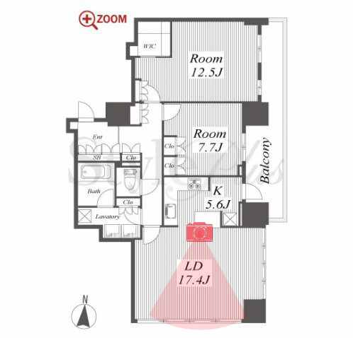 ブリリアタワー名古屋グランスイート 間取り
